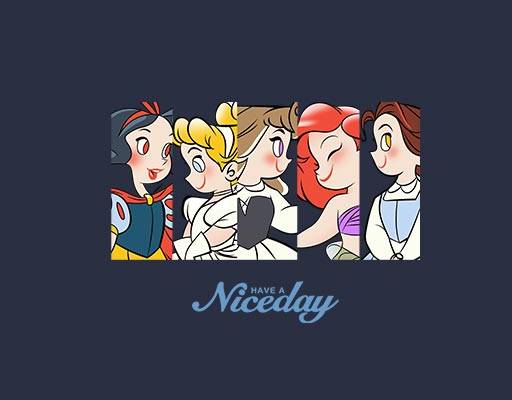 白雪公主卡通图案卡通小人图案简笔卡通女孩手绘女孩头像五个小女孩