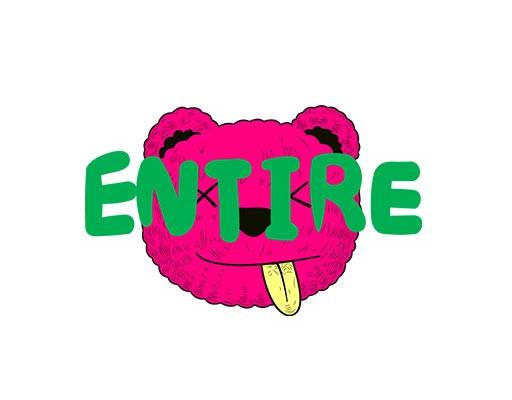 卡通熊头图案英文字母图案手绘小熊