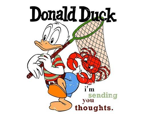 卡通鸭子图案唐老鸭图案螃蟹鸭子图案donald duck英文字母图案