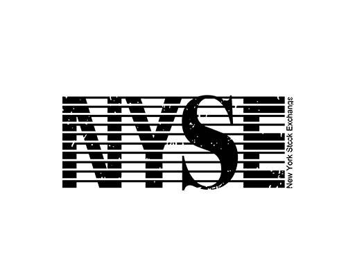 英文字母图案简约文字破碎文字线条图案NYSE文字