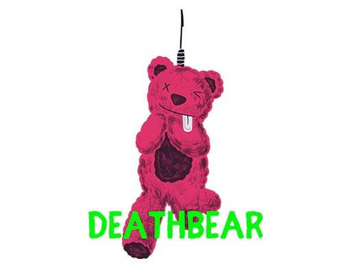 卡通小熊图案上吊小熊手绘卡通毛绒玩具熊涂鸦熊图案