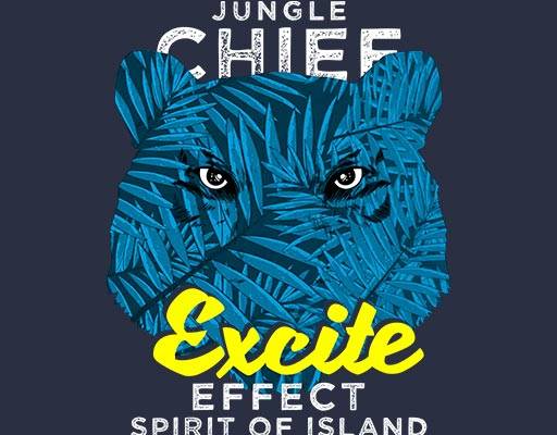 卡通老虎头像树叶图案破碎英文字母老虎树叶头