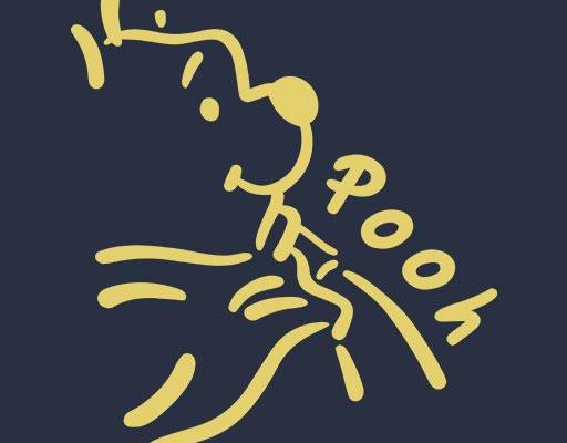 卡通小熊矢量小熊维尼矢量pooh英文字母矢量小熊手绘矢量