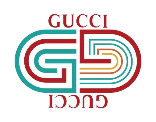 gucci古驰矢量彩色英文字母矢量线条文字图案