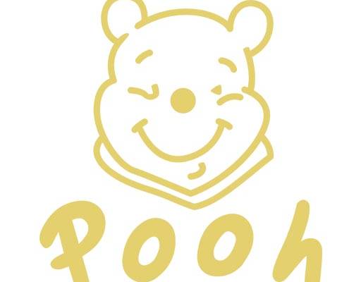 卡通小熊头像矢量小熊维尼矢量pooh英文字母矢量小熊手绘矢量