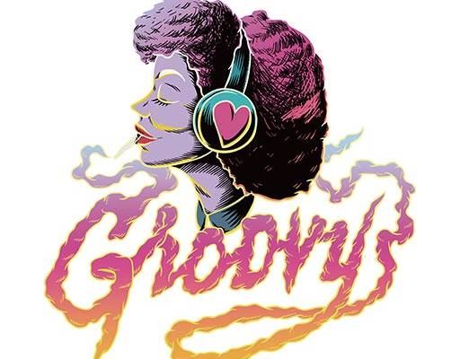 人物头像矢量音乐人物图案彩色英文字母矢量戴耳机的女孩卡通人物手绘人物头像