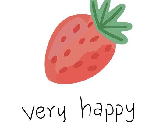 卡通水果矢量草莓矢量图案手写英文字母矢量