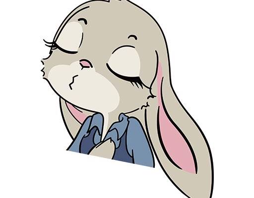 卡通兔子矢量可爱卡通动物兔子头像矢量