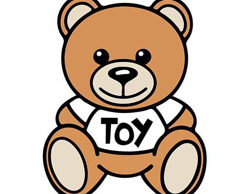 Moschino小熊莫斯奇洛小熊图案卡通小熊简笔小熊 矢量