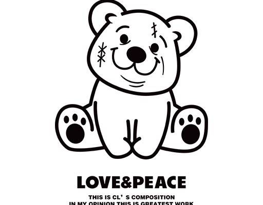 卡通小熊图案英文字母矢量简笔小熊矢量小熊线条图案