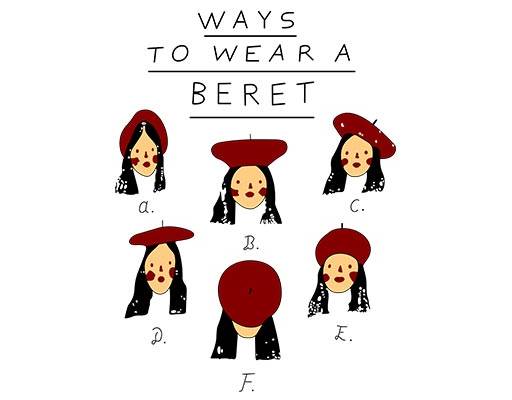 手写英文字母卡通女孩头像候会女孩头像图案戴帽子女孩图案