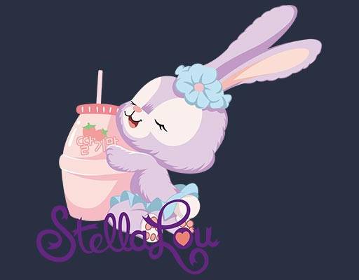 星戴露矢量卡通可爱卡通兔子矢量奶瓶矢量可爱卡通矢量英文字母矢量