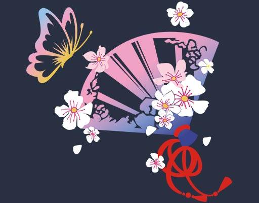 扇子蝴蝶矢量彩色扇子图案彩色蝴蝶矢量手绘简笔卡通矢量花朵矢量