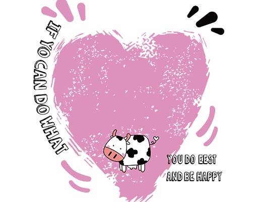 卡通动物矢量卡通牛矢量粉色爱心矢量破碎爱心矢量手绘卡通动物奶牛矢量