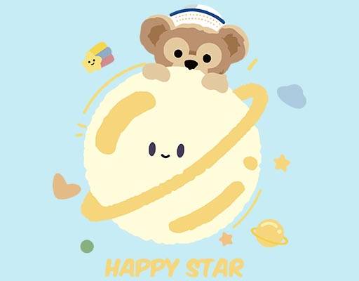 卡通猴子头像矢量星球矢量图案宇宙矢量星黛露卡通图案