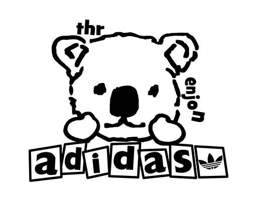 卡通小熊矢量简笔小熊图案手绘卡通小熊头像adidas小熊矢量