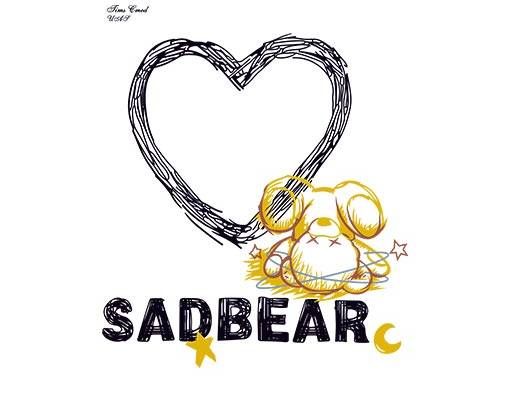 卡通小熊图案爱心卡通翻跟头的小熊手绘小熊爱心卡通手绘英文字母