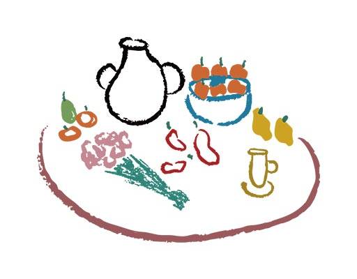 卡通涂鸦矢量涂药水果矢量涂鸦瓶子图案卡通简笔图案