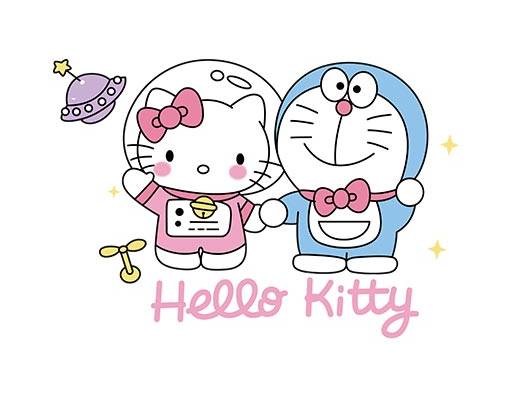 hello kitty矢量可爱卡通矢量哆啦A梦矢量ドラえもん Doraemon矢量叮当猫矢量太空矢量图案