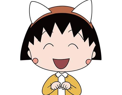 小丸子矢量卡通小女孩头像矢量可爱人物矢量樱桃小丸子