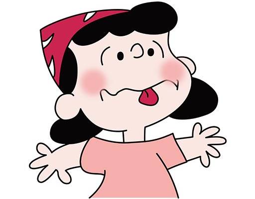 卡通小女孩矢量简笔小女孩矢量可爱小女孩做鬼脸的小女孩