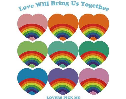 爱心矢量英文字母矢量彩色心形矢量图案卡通爱心