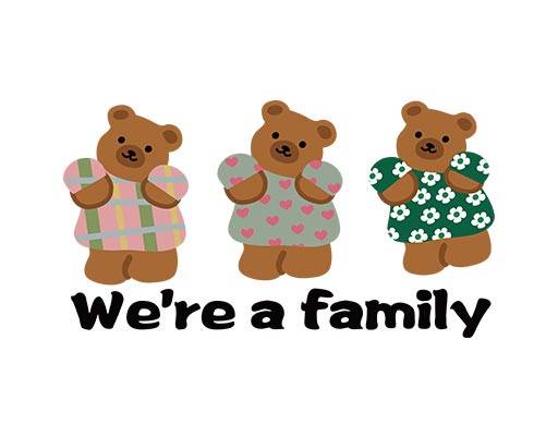 可爱卡通小熊矢量三只小熊矢量简笔小熊图案棕色小熊