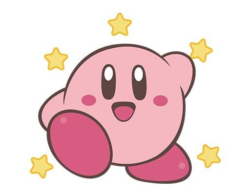 星之卡比Kirby星のカービィ矢量图案卡通矢量可爱表情矢量动画片矢量图案