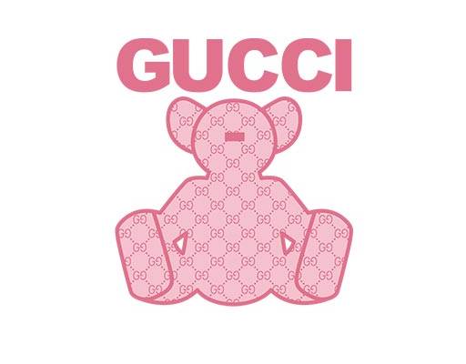 卡通小熊矢量可爱卡通动物剪影矢量gucci英文字母矢量小熊线条矢量