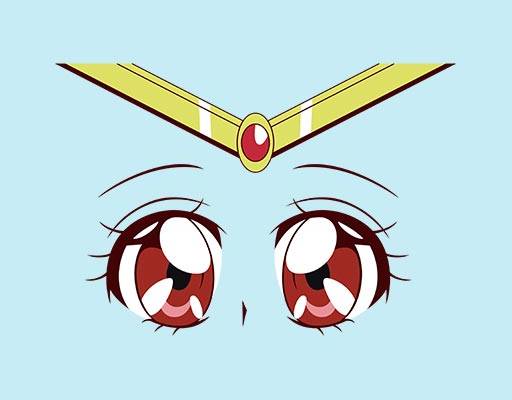 美少女战士矢量卡通眼睛矢量人物表情矢量大眼睛图案可爱卡通