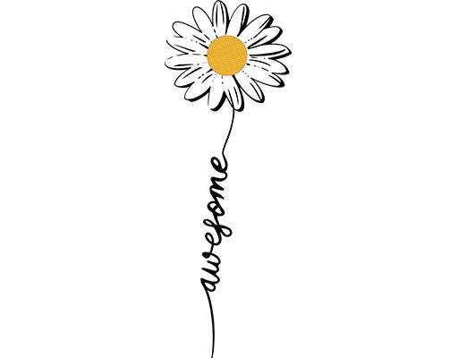 小菊花矢量卡通花朵矢量英文字母矢量简笔画花朵矢量