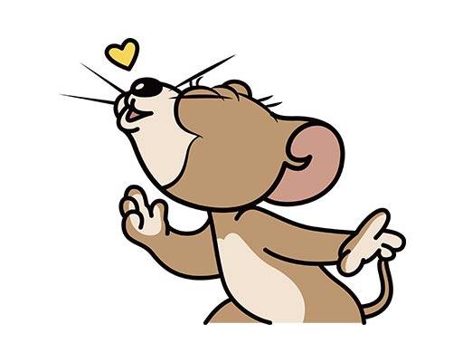 tom adn jerry tom猫和杰瑞卡通矢量情侣装卡通动物矢量可爱老鼠卡通飞吻杰瑞