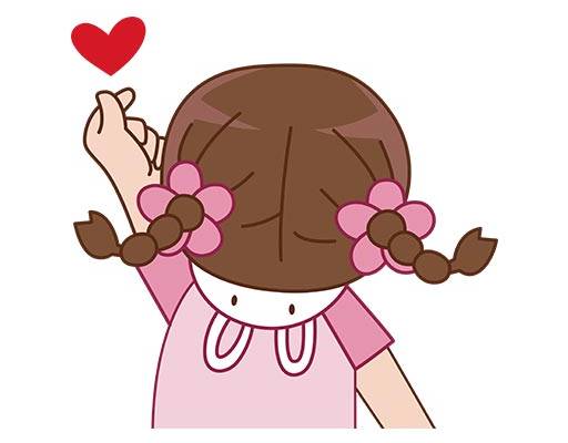 卡通小女孩矢量情侣装矢量卡通卡通人物矢量女孩简笔画矢量