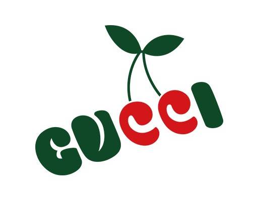 gucci英文字母矢量卡通樱桃字母矢量彩色字母矢量古驰英文字母矢量