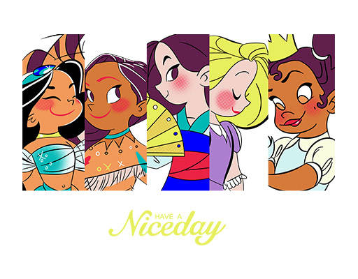 白雪公主矢量卡通卡通女孩psd文件可爱卡通人物图案手绘女孩图案迪士尼女孩