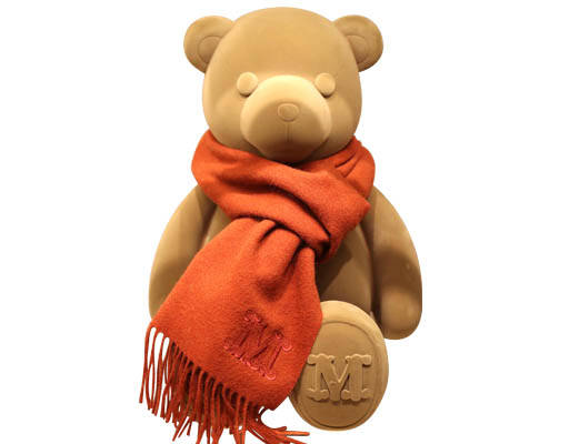 卡通小熊图案高清围巾小熊茉思奇诺moschino小熊熊玩具图案数码印花图小熊照片