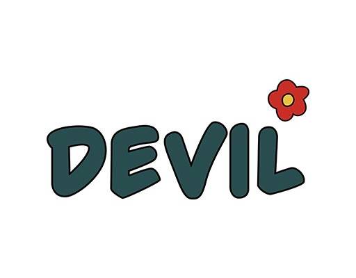 手绘英文字母矢量decil英文字母花朵矢量小红花矢量图案