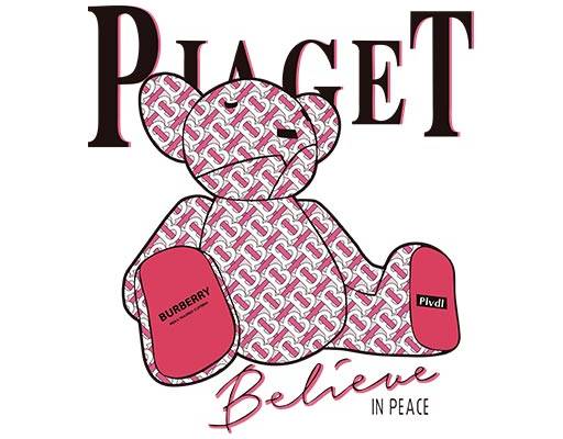 卡通小熊矢量巴宝莉TB图案巴宝莉小熊矢量手绘卡通小熊英文字母矢量