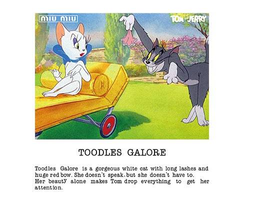 猫和老鼠矢量图案可爱卡通动物矢量miumiu图案tom猫矢量图案女装动画片图案