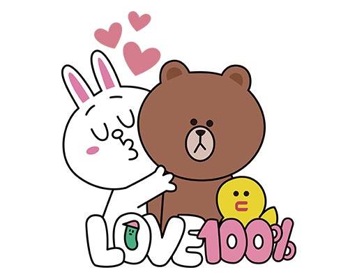 卡通小熊矢量布朗熊矢量图案卡通兔子矢量英文字母love动画片矢量图案棕色熊