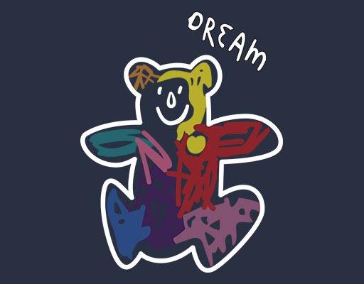 手绘卡通小熊矢量图要小熊英文字母矢量dream矢量字母儿童简笔画