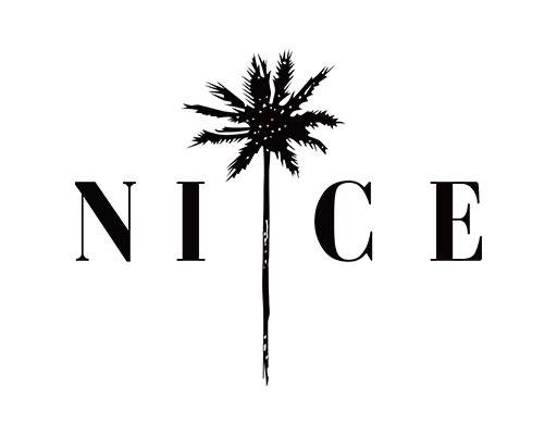 英文字母矢量nice椰子树矢量卡通树木剪影矢量手绘树木