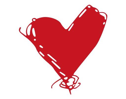 卡通爱心矢量手绘爱心矢量红色心形图案