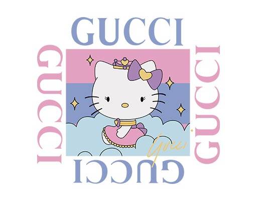 gucci古驰矢量素材kitty猫矢量hello kitty图案动画片图案矢量