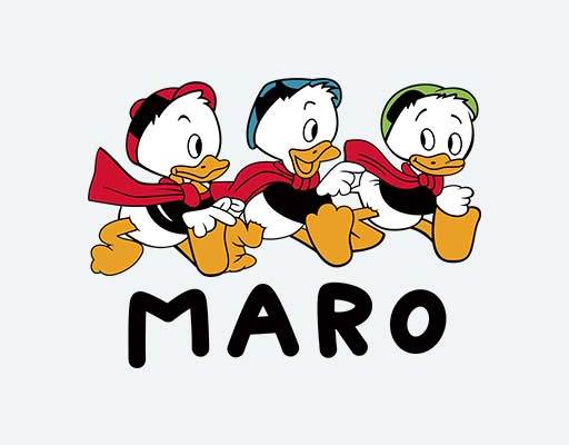 可爱唐老鸭矢量印花素材英文字母矢量走路的鸭子卡通