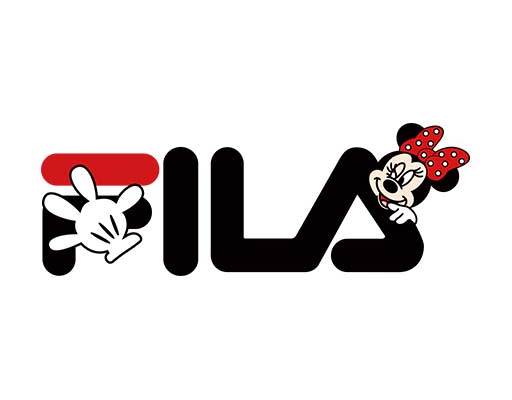 斐乐矢量印花素材卡通动物矢量米妮矢量素材fila迪士尼