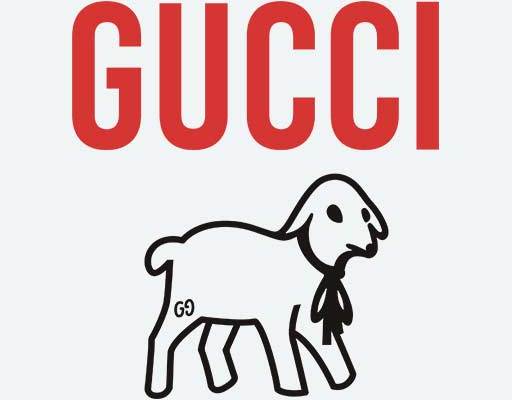 英文字母矢量卡通小羊矢量gucci矢量图案古驰矢量小羊剪影矢量小羊简笔画