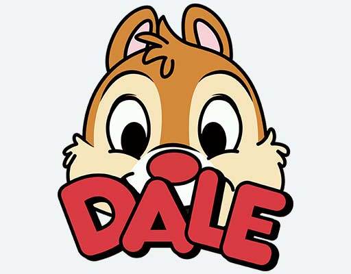 卡通松鼠头像矢量卡通动物头像英文字母矢量dale文字可爱卡通动物矢量