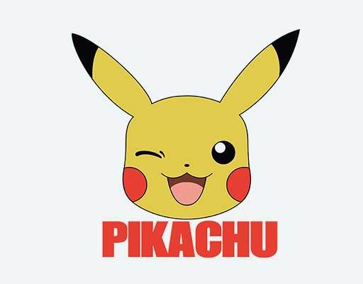 皮卡丘头像矢量pikachu矢量日本动画片矢量卡通头像