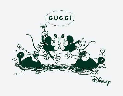 gucci古驰卡通图案迪士尼卡通米妮米奇矢量disney矢量图案